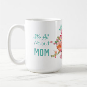 Allt handlar om Mamma Rosa och persikoblomma Kaffemugg
