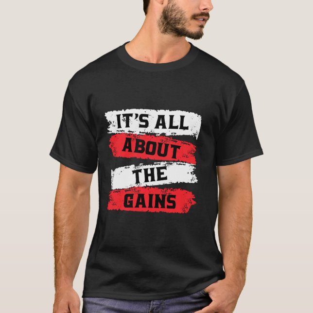 Allt handlar om Röda och vita vinsterna T Shirt (Framsida)