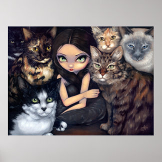 Allt handlar om utskriften av kattpäls poster