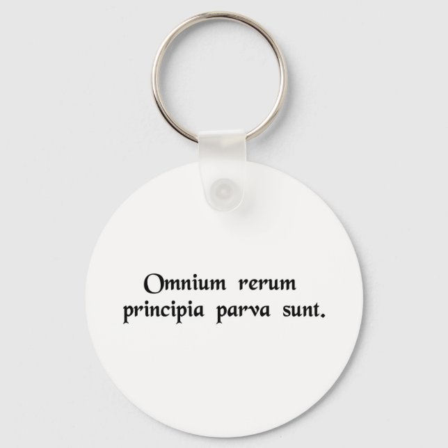 Allt har en liten början. nyckelring (Framsida)