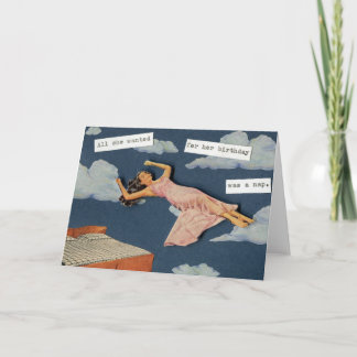 Allt hon ville ha på födelsedagen... kort