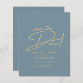 Allt-i-1-Elegant-glaset Teal Guld Bröllop QR cd