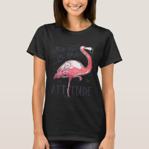 Allt i Attitude T-tröjan Rosa Flamingo Wate T Shirt
