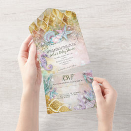 ALLT I EN BABYSHOWER Inbjudan Design