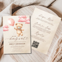 Allt i en barly Wait Rosa Girl Baby Shower