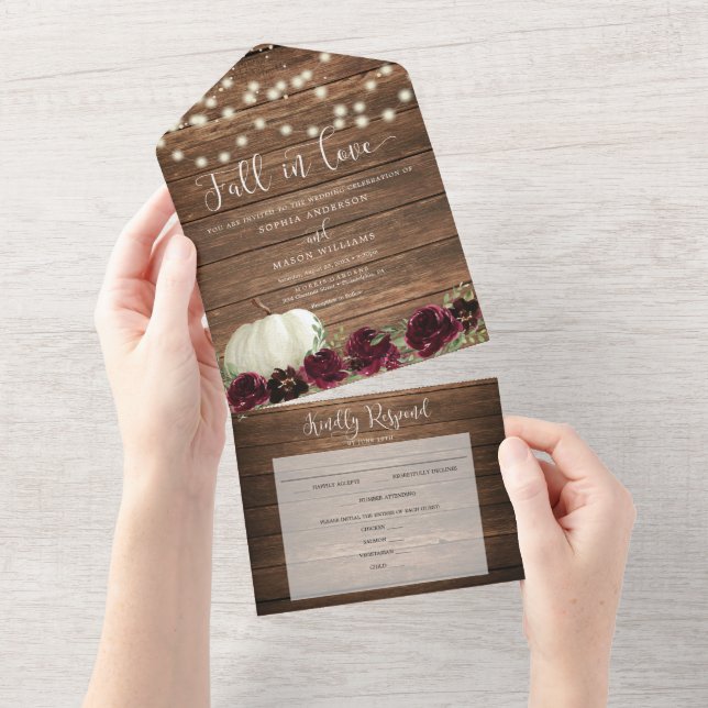 Allt i en burgundisk bopaus från Rustic Wedding (Tearaway)