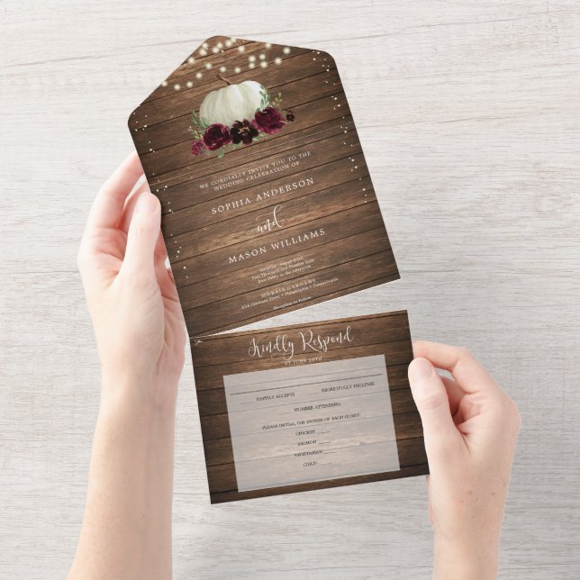Allt i en burgundisk bopaus från Rustic Wedding (Tearaway)