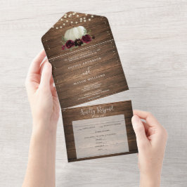 Allt i en burgundisk bopaus från Rustic Wedding