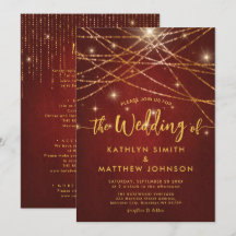 Allt i en Elegant mousserande Guld String Ljus