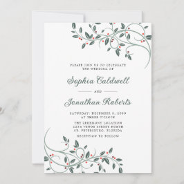 Allt i en känslig julklapp Bröllop Inbjudningar