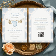 Allt i en liten cowboy pojke baby shower