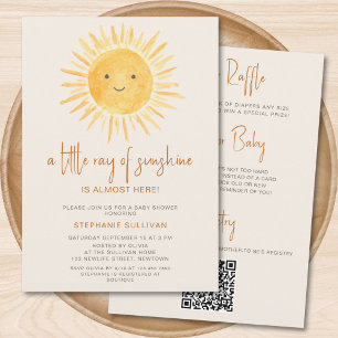 Allt i en liten Ray från Sunshine Baby Shower Inbjudningar