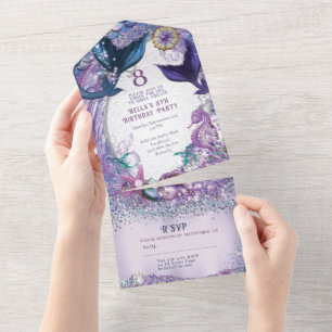 ALLT I EN Mermaid Under the Sea-inbjudan