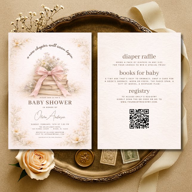 Allt i en ny början börjar Baby Shower Inbjudningar (Skapare uppladdad)