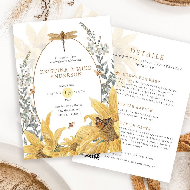 Allt i en solrosblomma... inbjudningar (Skapare uppladdad)