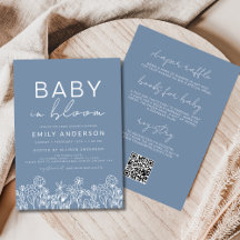 Allt i en Wildblomma Baby i Bloom Baby Shower