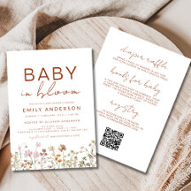 Allt i en Wildblomma Baby i Bloom Baby Shower