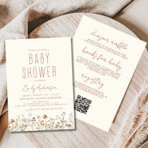 Allt i en Wildblomma Boho Baby Shower