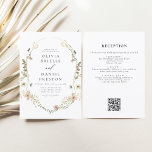 Allt i en Wildblomme QR-kod Garden Wedding Inbjudningar<br><div class="desc">Lägg era gäster i naturens romantik med vår inbjudan till Boho Wildblomsbröllop. Den här inbjudan inspireras av skönheten hos omanipulerade blommor och fångar kärnan av ett fritt andat firande. Den förtjusande designen har delikata vildblommor som dansar mitt i lush grey och anger perfektens ton för ditt trädgårdsbröllop. Bho-chicens estetik kompletteras...</div>