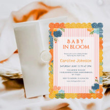 Allt i ett Baby in Bloom Trädgård Baby Shower
