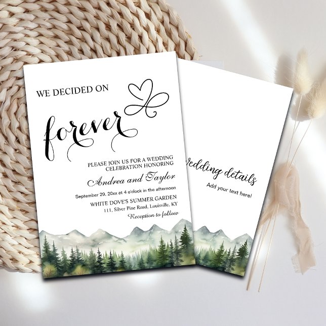 Allt i ett beslutade vi för Forever Avslappnad Brö Inbjudningar (Skapare uppladdad)