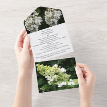 Allt i ett bröllopsinbjudan blommor foton