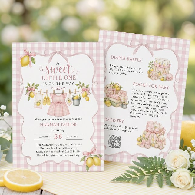 Allt i ett Citron Baby Shower Inbjudningar (Skapare uppladdad)