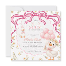 Allt i ett dumma gås rutig band baby shower