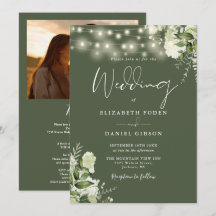 Allt i ett grönt olivgrönt ljusfotografi Bröllop