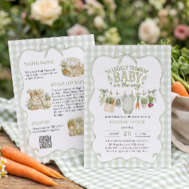 Allt i ett Lokalt Odlat Baby Shower Inbjudningar