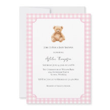 Allt i ett Preppy Classic Teddybjörn Bebis Shower