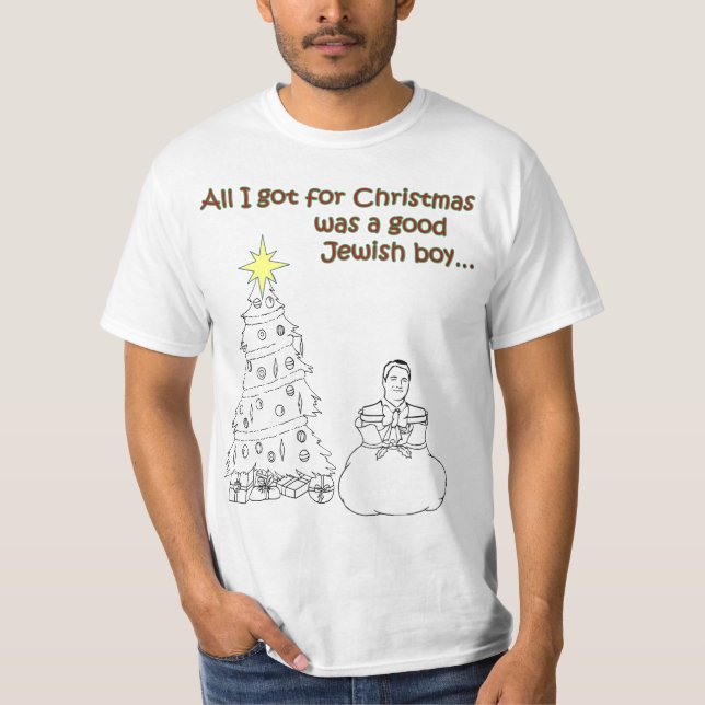 Allt I-har för jul var en bra judisk pojke T-shirt (Framsida)