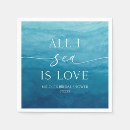 Allt i havet är Möhippan i Kärlek vid Östersjön Pappersservett