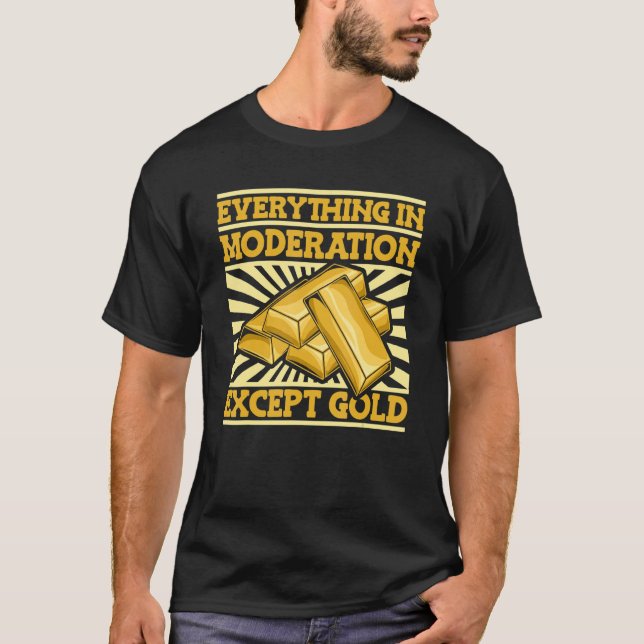 Allt i moderat skick utom Guld Miner Guld T Shirt (Framsida)