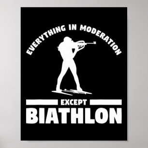 Allt i modernt skick utom biathlete poster
