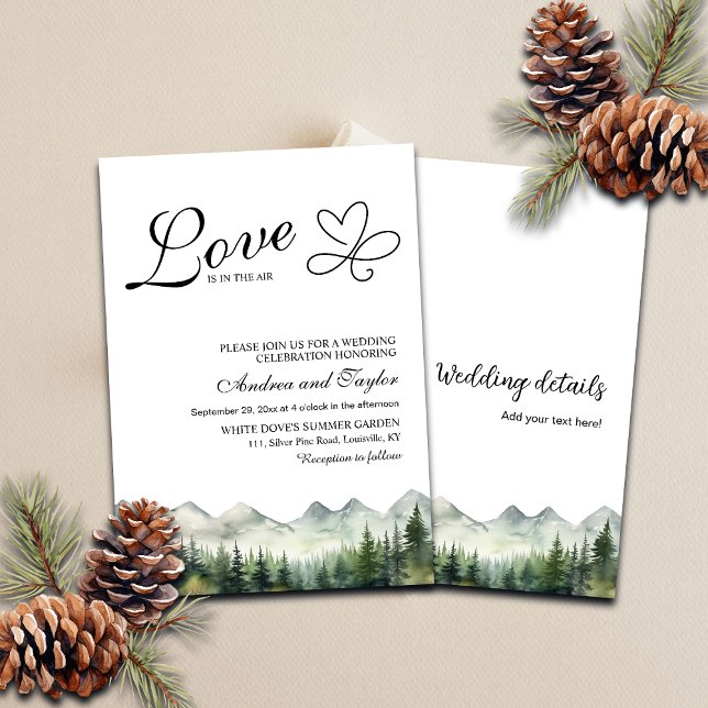 Allt i One Kärlek finns i Bröllop vid luft-Avslapp Inbjudningar (Skapare uppladdad)