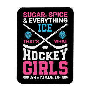 Allt Ice Hockey Girls Magnet