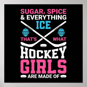 Allt Ice Hockey Girls Poster