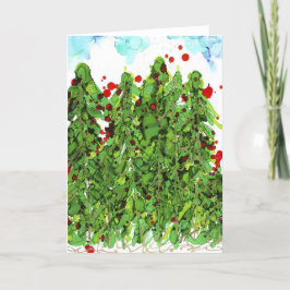 Allt iordningställt för jultomtkort tack kort