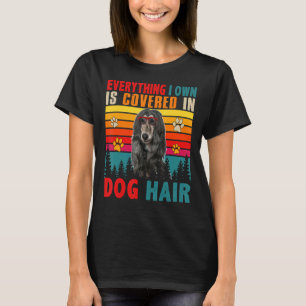 Allt jag äger täcks i Hund Hair Afghan Hou T Shirt