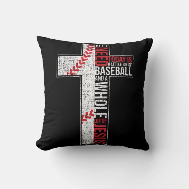 Allt jag behöver är Baseball och Jesus Christian K Kudde (Framsida)
