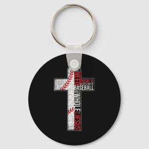 Allt jag behöver är Baseball och Jesus Christian K Nyckelring