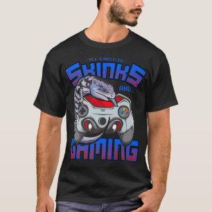 Allt jag behöver är Blue Tunga Skinks & Play Video T Shirt
