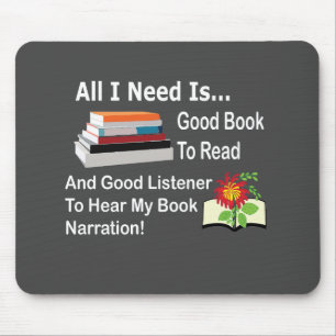 Allt jag behöver är Bra Bok och Bra Listener Readi Musmatta