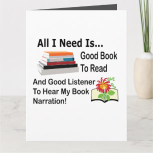 Allt jag behöver är Bra Bok och Listener Reading H Kort