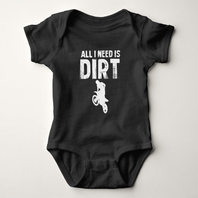 Allt jag behöver är Dirt Bike - Motocross off-Road T Shirt (Framsida)
