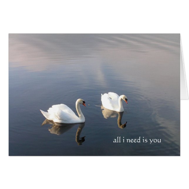 Allt jag behöver är du hälsningskort (Framsidan Horizontal)