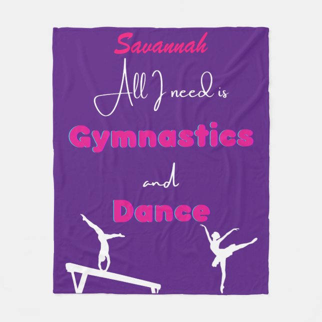 Allt jag behöver är Gymnastics och Dance Fleece Bl (Framsidan)