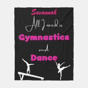 Allt jag behöver är Gymnastik och Dance Fleecefilt