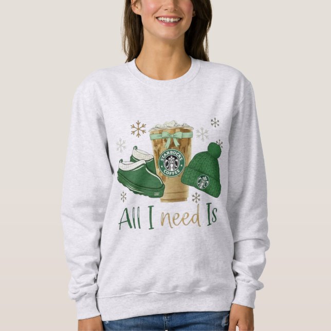 Allt jag behöver är iskaffe, varma tofflor & mysig t shirt (Framsida)
